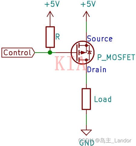 高边、底边晶体管开关电路