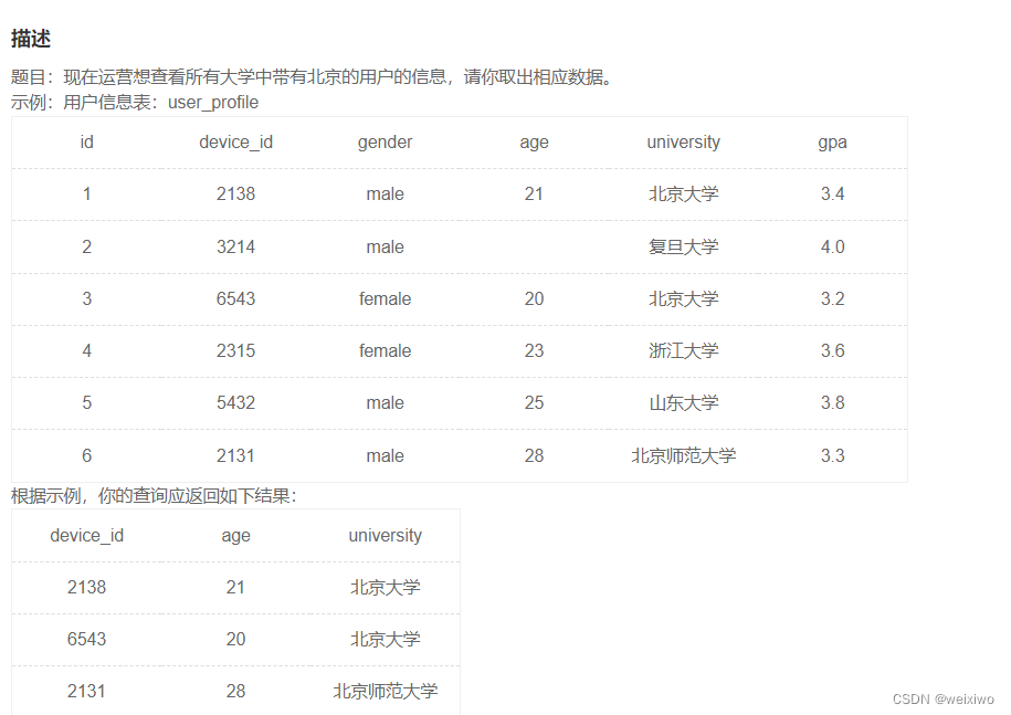 SQL基础查选和条件查选