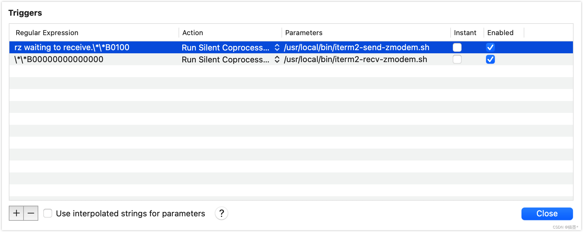 【mac】iterm2通过rz命令往服务器上传文件