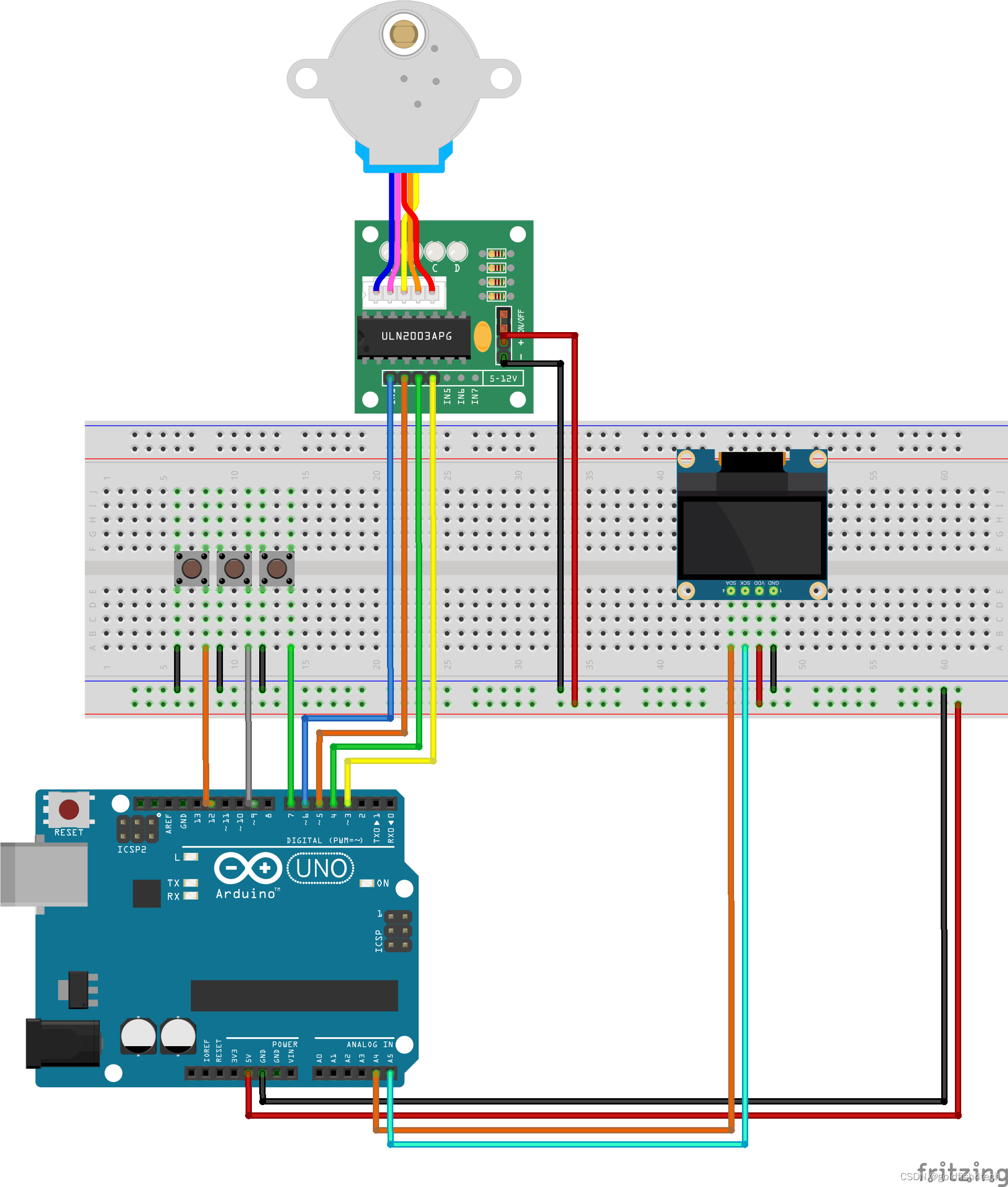 fritzing軟件繪製arduino麵包板接線圖傳感器模塊庫文件128