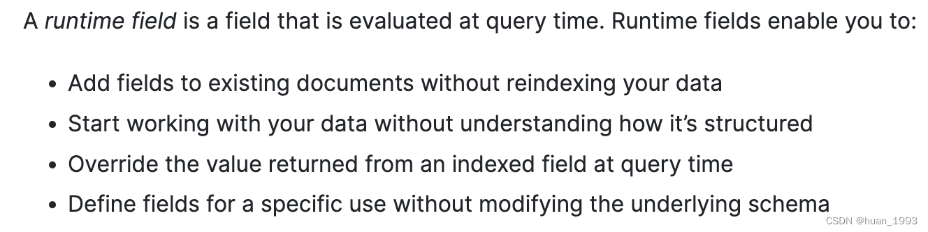 elasticsearch中使用runtime fields