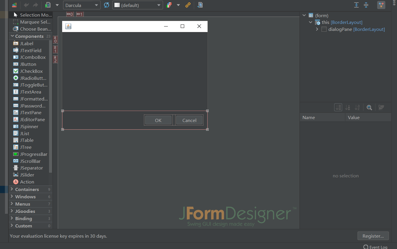 Java可视化编程【JFormDesigner安装教程】_jformdesigner使用教程-CSDN博客