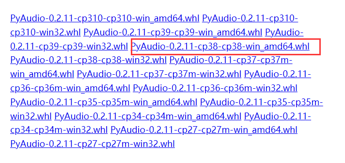 python3.8如何安装pyaudio