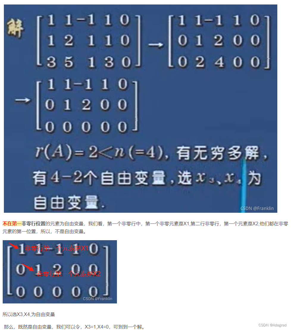 7、线性方程组详细解法_线性方程组的解-CSDN博客