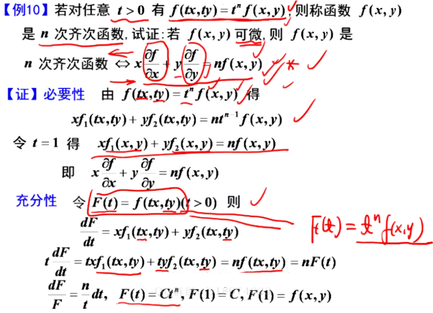 高等数学强化5：多元函数微分学(2) 偏导数与全微分的计算_微分方程求偏导-CSDN博客