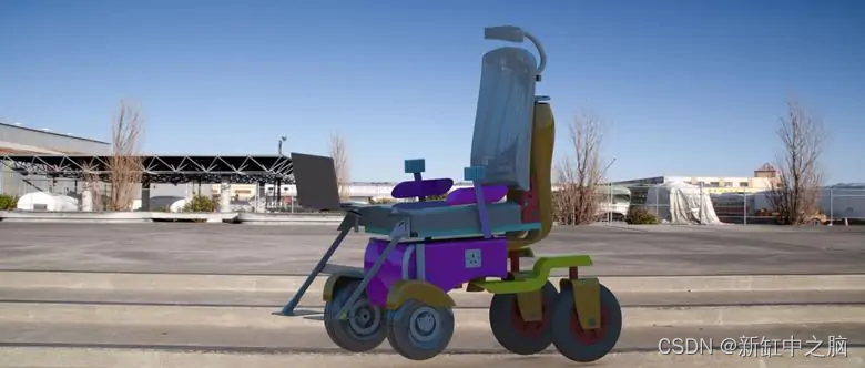 Olaniyi D 的数字喷气动力轮椅 3D 建模