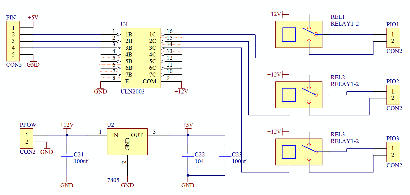 ▲ Figure 1.3.1 Circuit board schematic diagram