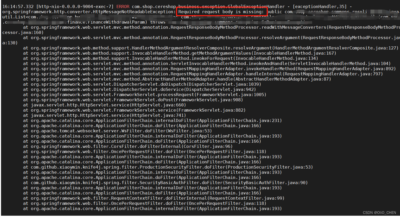 “Required request body is missing”异常，要注意看看是不是下面这个问题CSDN博客