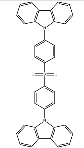 733038-89-6，Cz-DPS双[4-(9-氢-咔唑基)苯基]硫砜，热延迟荧光材料TADF