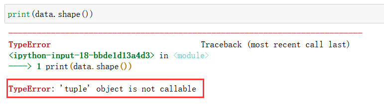Jupyter Notebook 中 ‘tuple‘ object is not callable 问题解决_jupyter notebook ... image.