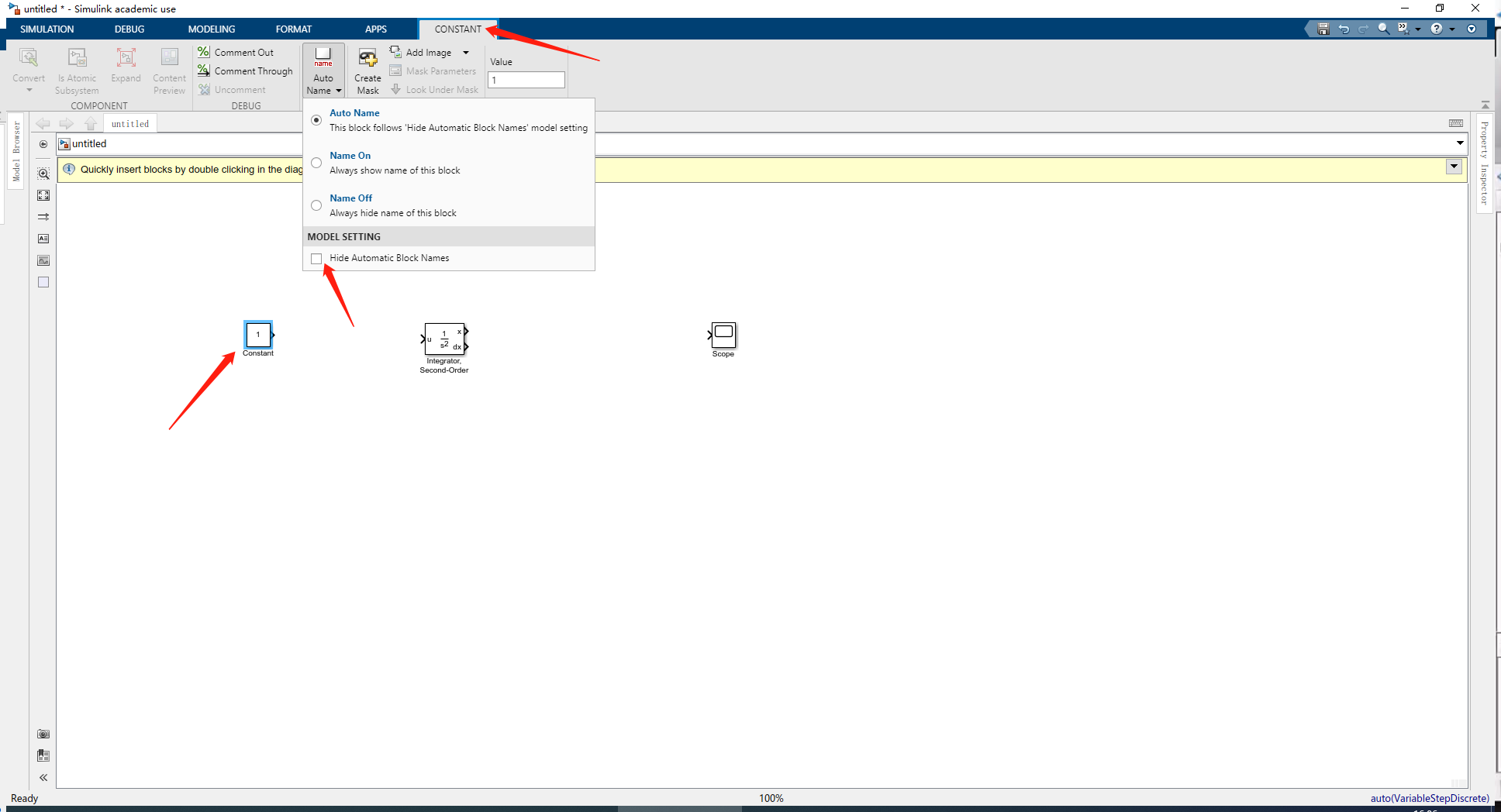 【Matlab/Simulink笔记】运行的第一个Simulink_simulink print 模块-CSDN博客