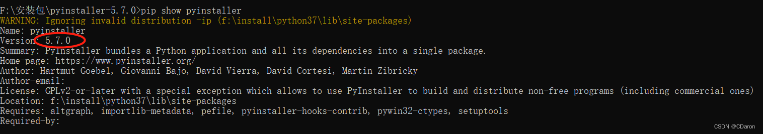 解决：Python3.7版本安装pyinstaller一直失败，报错提示“error: subprocess-exited-with-error”