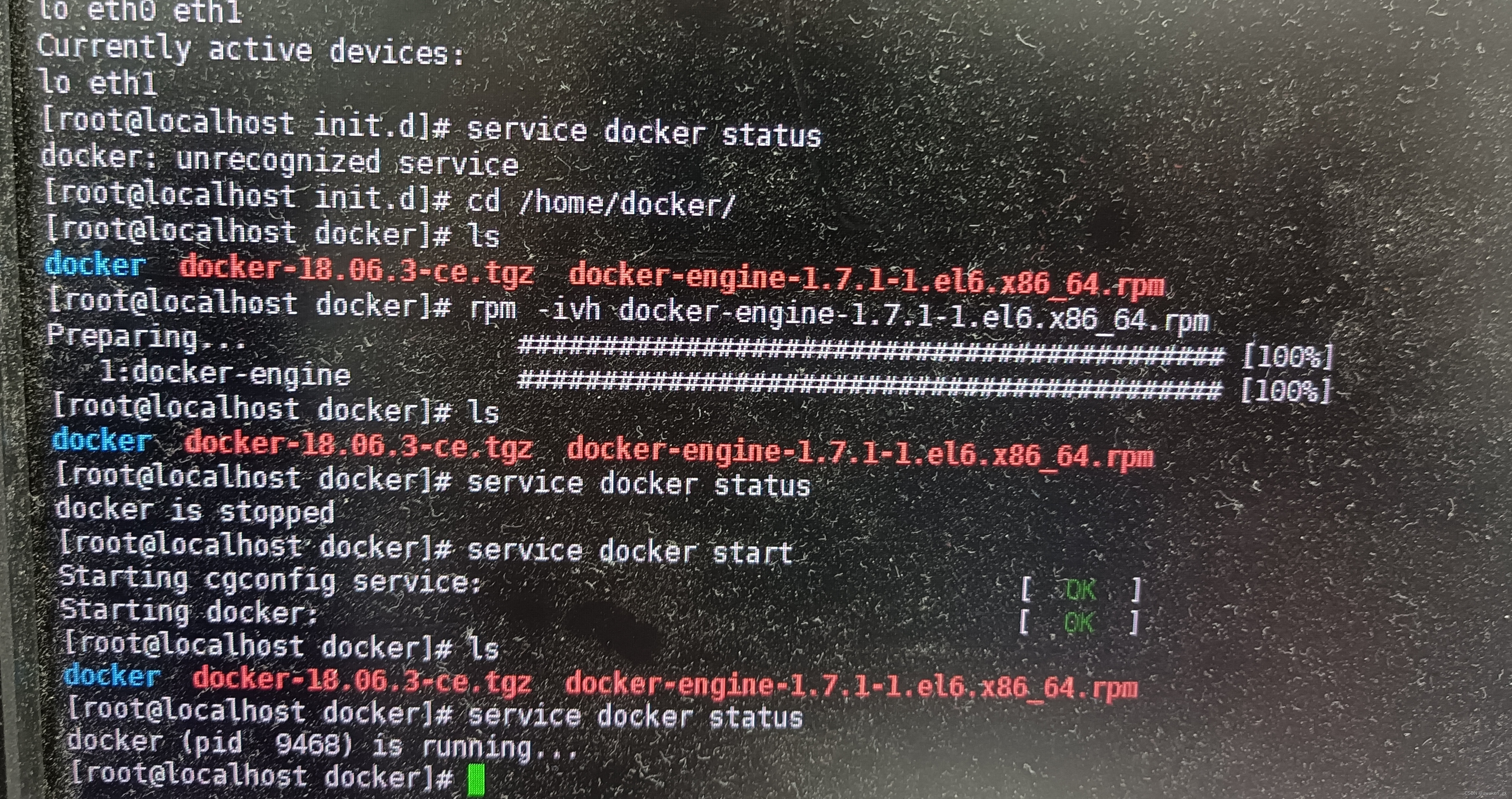 Linux离线安装docker