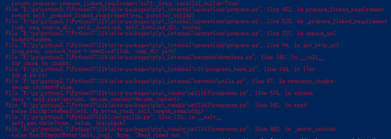 python报错系列(2)--ReadTimeoutError(self._pool, None, “Read timed out ...