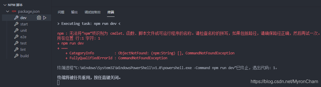 12.（开发工具篇vscode+git）vscode 不能识别npm命令