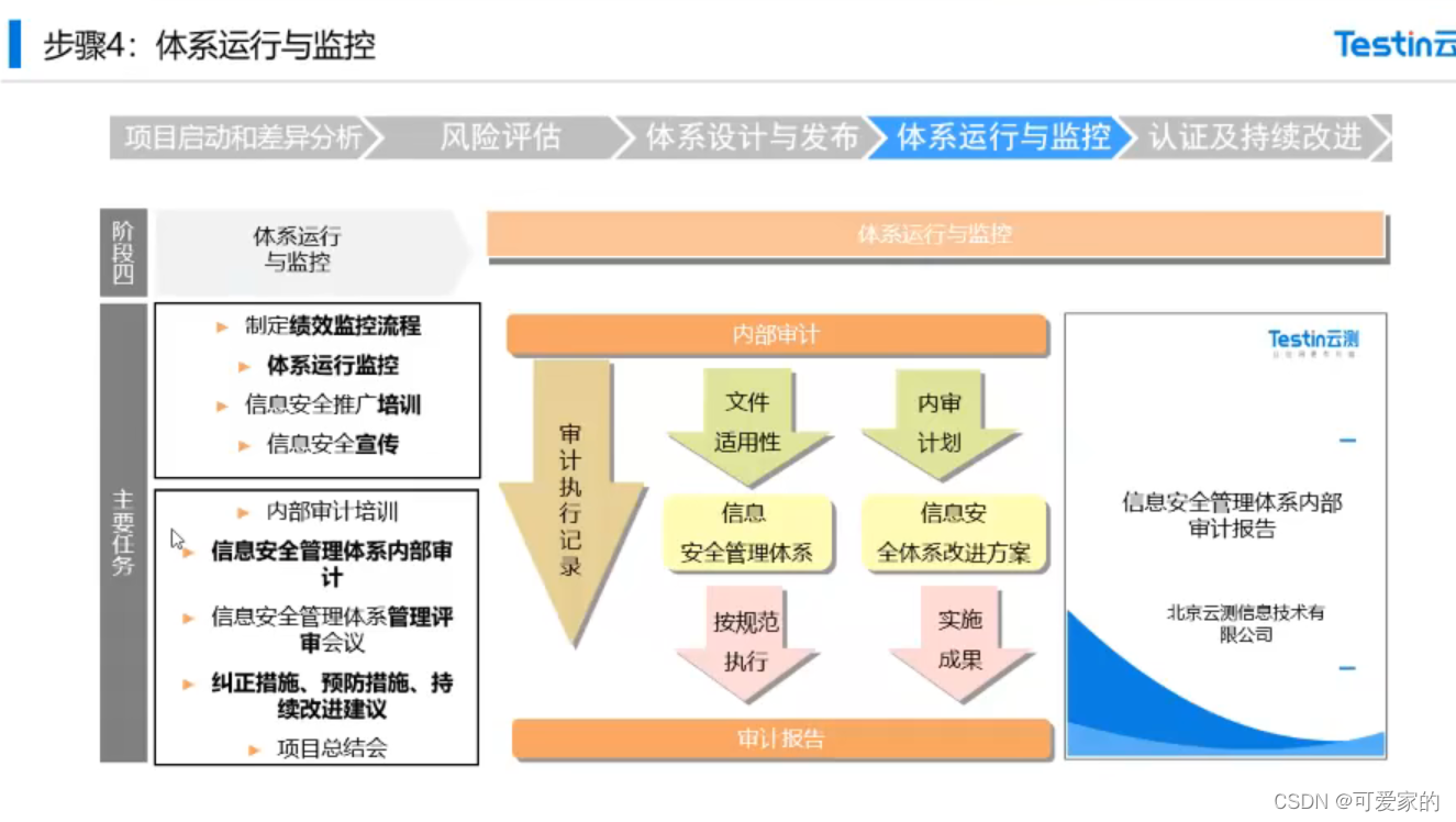 步骤四：体系运行与监控