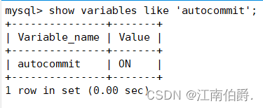 可以看见mysql当中是默认打开的