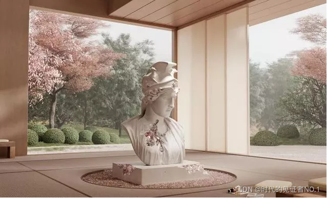 《腐蚀与改造的罗马半身像》