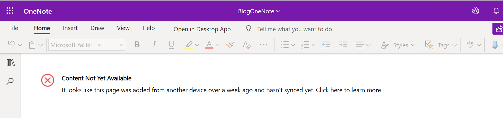 OneNote - Content not yet available错误的解决方案_menu content not available ...