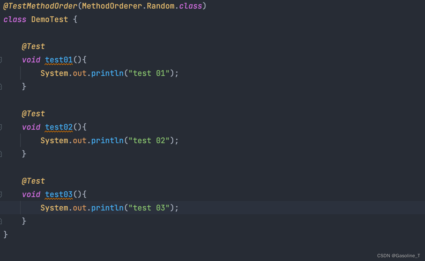 JUnit 5 测试顺序_junit5执行顺序_Gasoline_T的博客CSDN博客