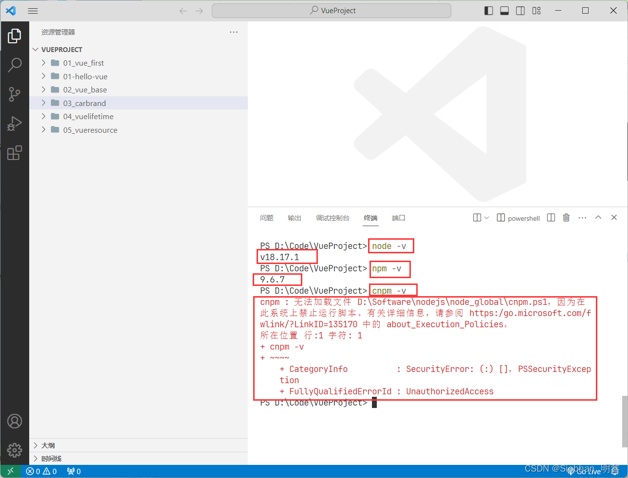 VS code创建Vue项目 配置脚手架 vue-cli 方法1：create+项目_vscode手脚架新建项目-CSDN博客