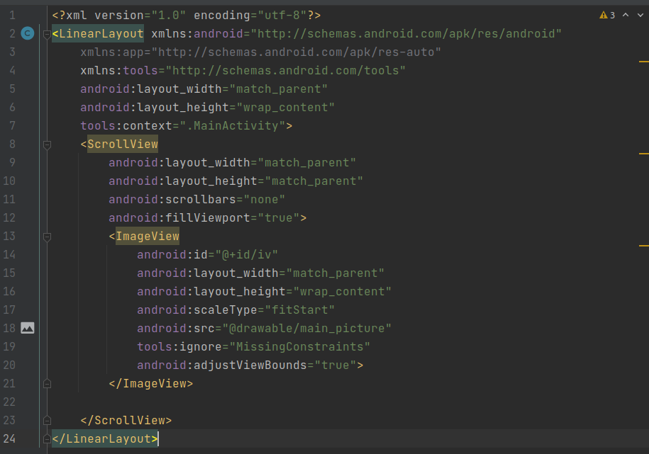 androidstudio制作一张长图可上下滑动