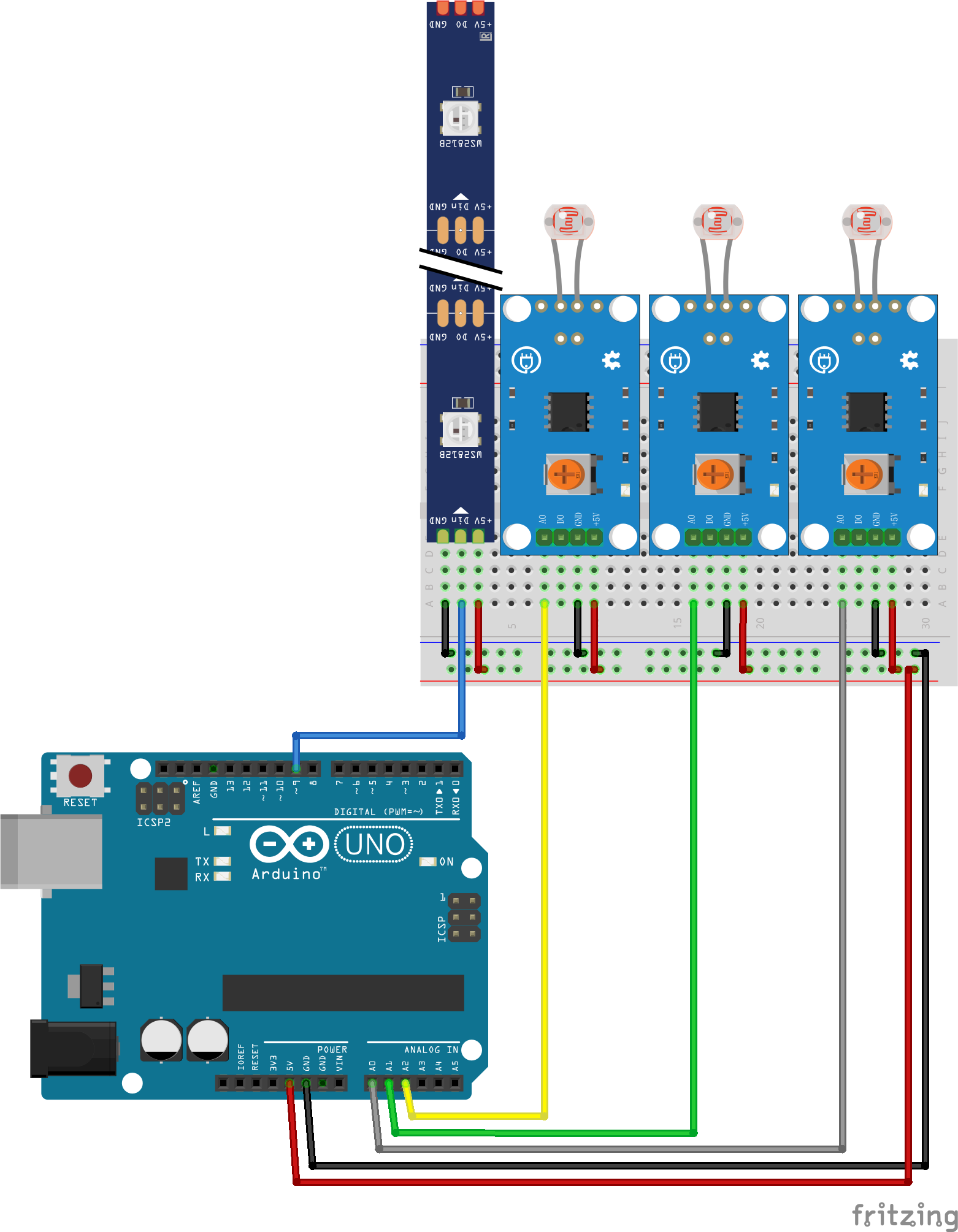 Fritzing软件绘制Arduino面包板接线图传感器模块库文件236