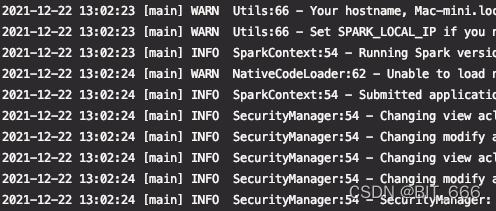 Spark - ERROR StatusLogger No log4j2 configuration file found