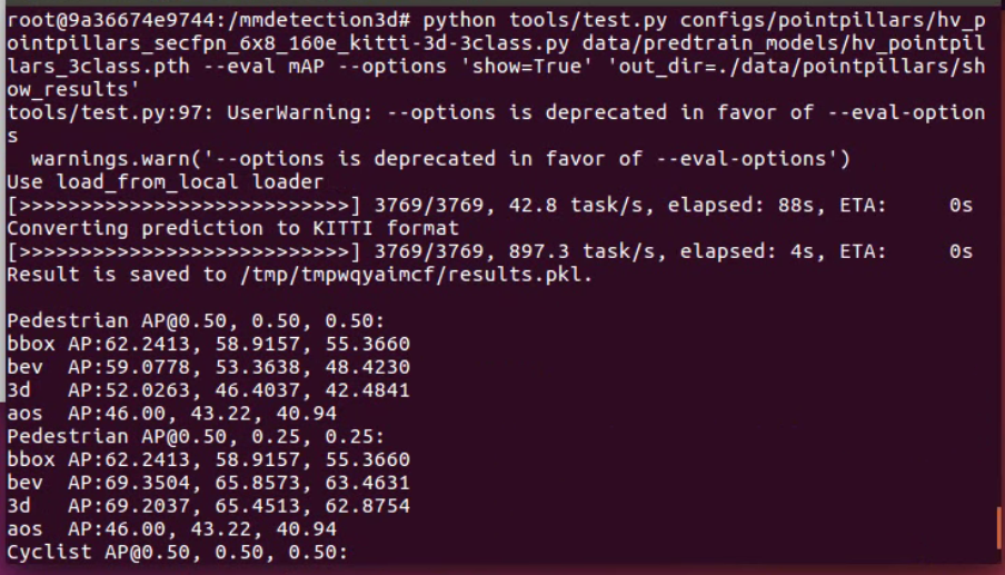 [雲服務器與docker]在mmdetection3d上跑pointpillars