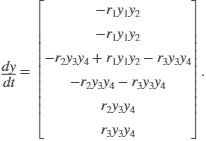 反应数学模型