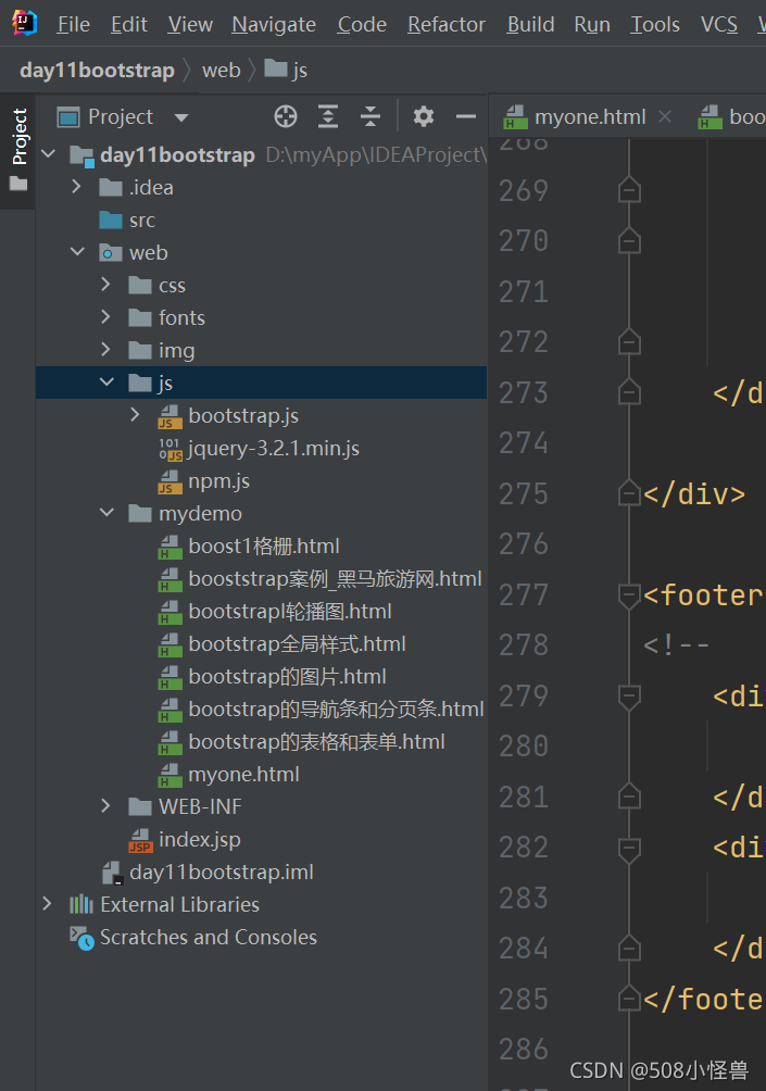 前端使用bootstrap实现一个简单的小案例,重点是关注响应式布局_bootstrap网站案例-CSDN博客