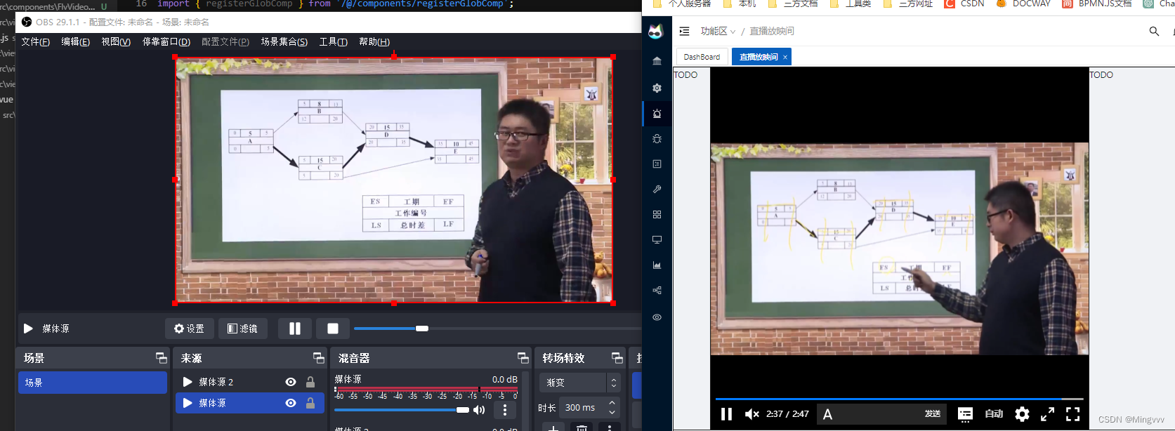 VUE 3.0 + NGINX + Hls.js + OBS -- 直播推拉流、流视频播放