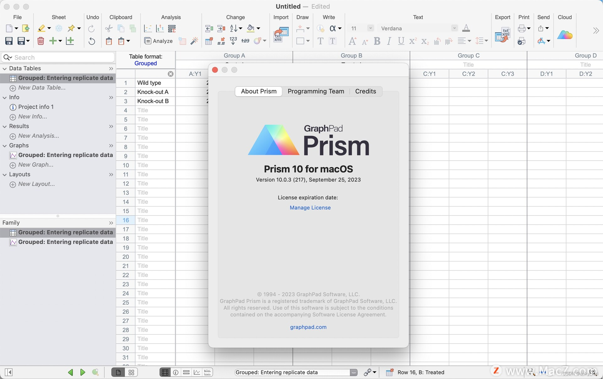 GraphPad Prism 10 for Mac(统计分析绘图软件)