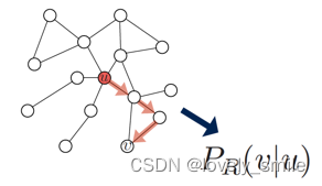 估计u到v的概率