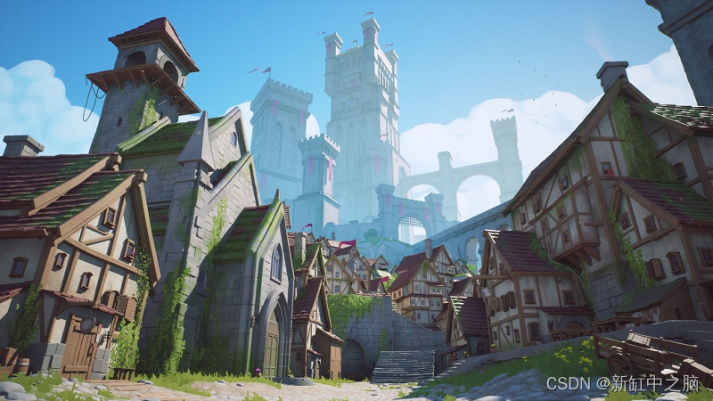 风格化梦幻小镇美术制作-csdn博客