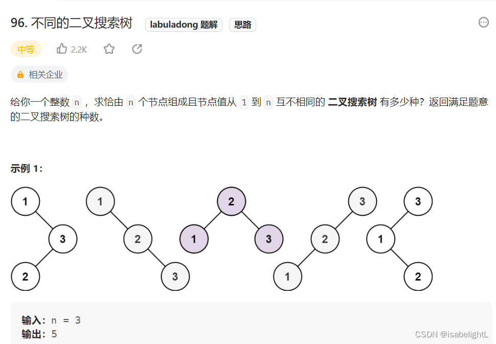 代码随想录|day41| 动态规划part03● 343. 整数拆分 ● 96.不同的二叉搜索树