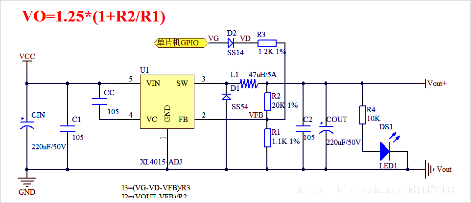 ▲ 图2.3 利用单片机的DAC控制XL4015的输出电压