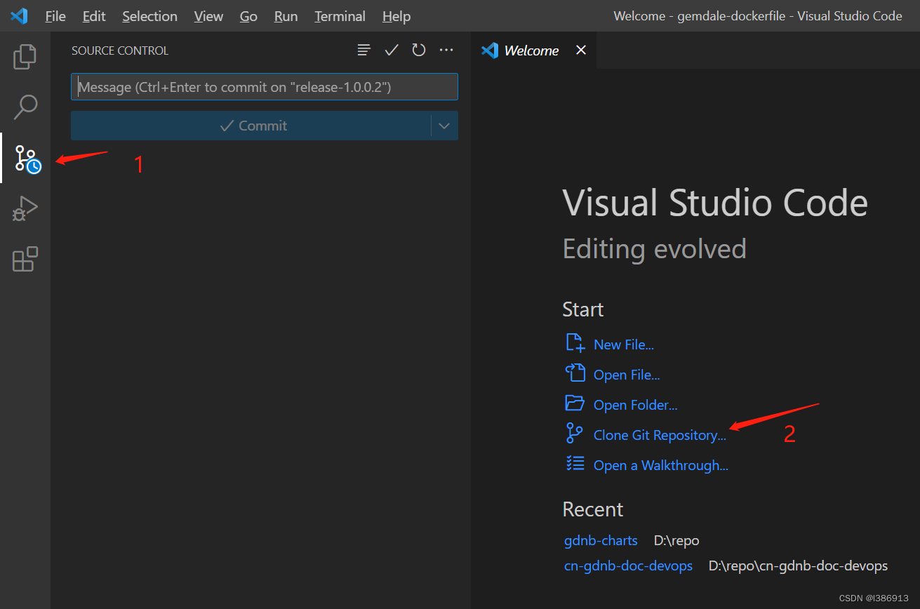Visual Studio Code 管理代码库git_visual studio code连接代码仓库-CSDN博客