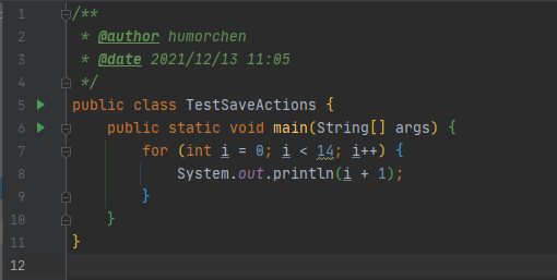 IDEA 代码格式化插件Save Actions示范