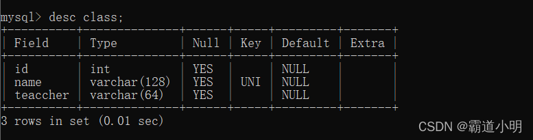 【MySQL】轻松学习 唯一索引