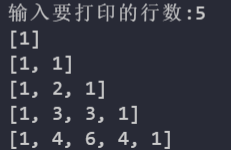 【Python实现杨辉三角】