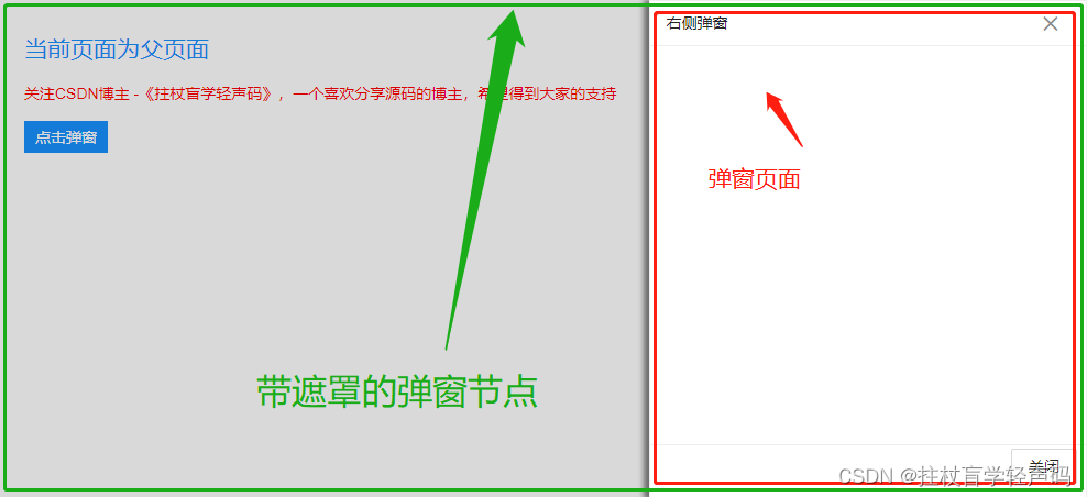 【web实现右侧弹窗】JS+CSS如何实现右侧缓慢弹窗动态效果『附完整源码下载』