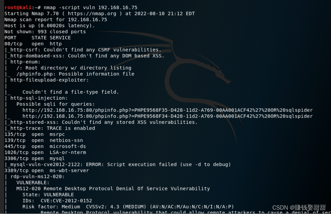 网络安全——nmap_nmap Csdn-CSDN博客