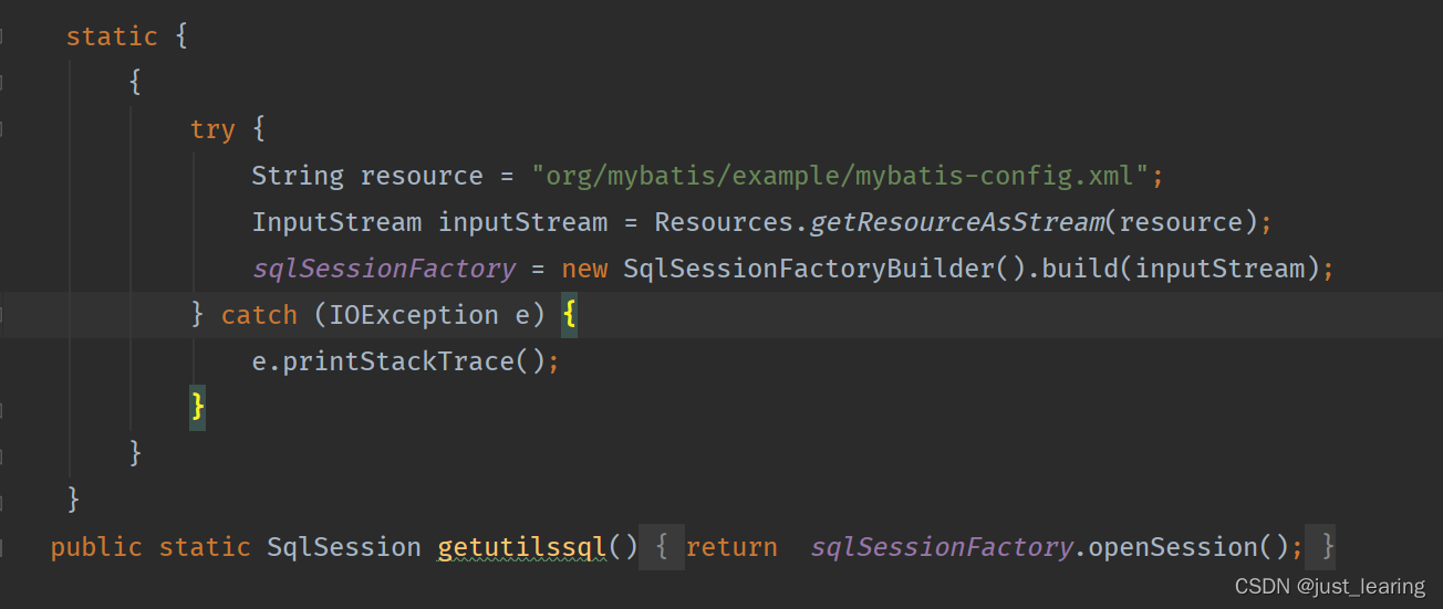 java.io.IOException: Could not find resource org/mybatis/example ...