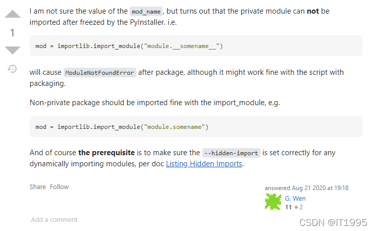 Python笔记-解决pyinstaller打包后运行时动态加载模块报错(No module named)_no module named ...