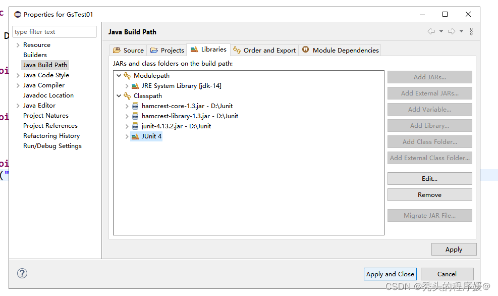 junit报错The package org.junit is accessible from more than one module