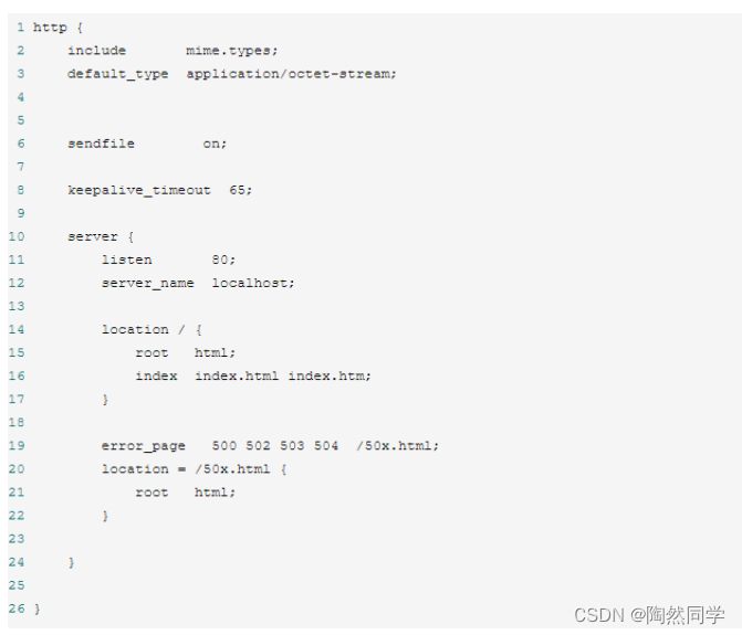 【Nginx】第三章 Nginx常用的命令和配置文件