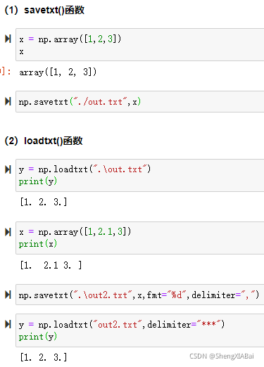 Python学习 Day72 numpy_IO操作