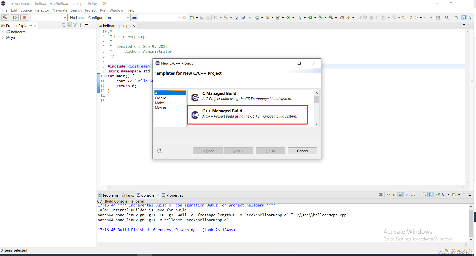 windows eclipse编译单个文件ARM C++交叉编译环境构建方法_windows版本的eclipse交叉编译linux的c++程序
