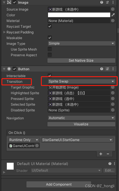 Unity按钮/button样式切换(非代码)_unity3d点击button切换图片-CSDN博客